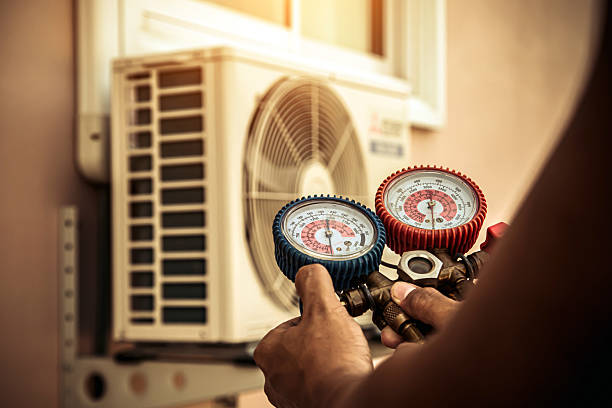 Professional Hvac technician working in Thomasville, PA
